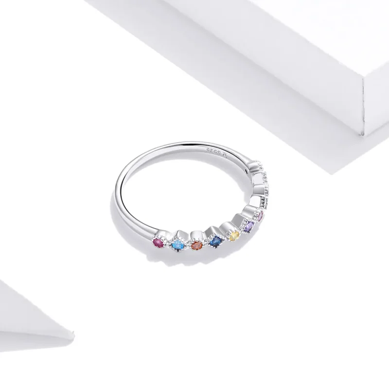 (immagine per) Anello tipo Pandora Arcobaleno - SCR697 - Visualizza 4