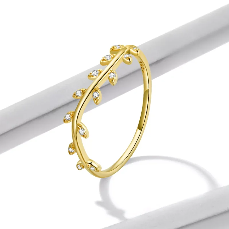 (immagine per) Anello tipo Pandora Belle foglie - BSR210 - Visualizza 2