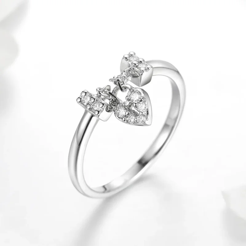 (immagine per) Anello tipo Pandora Blocco del cuore - SCR466 - Visualizza 2