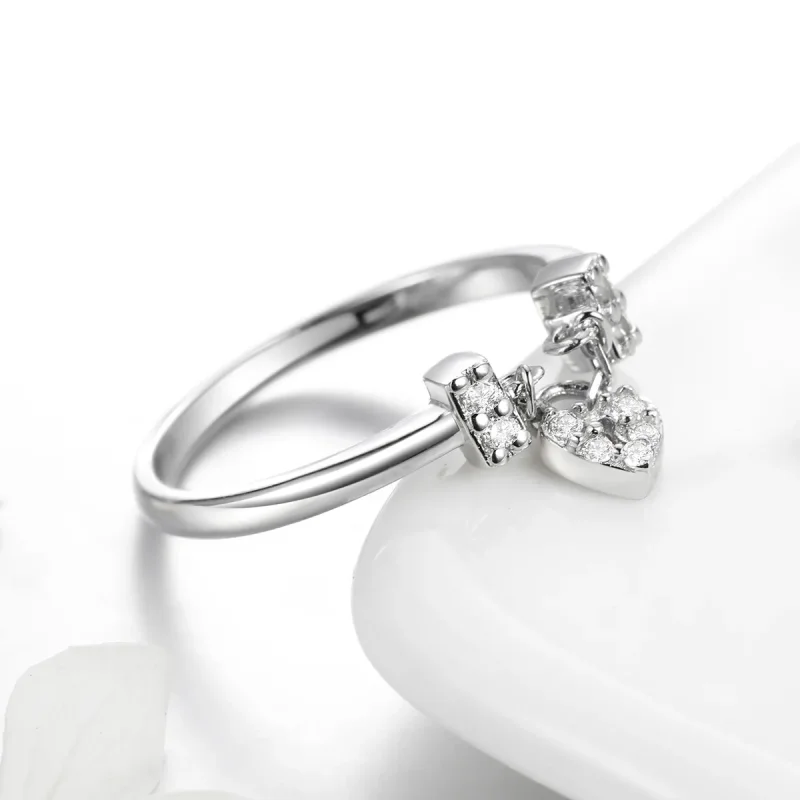 (immagine per) Anello tipo Pandora Blocco del cuore - SCR466 - Visualizza 3