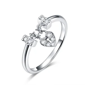(immagine per) Anello tipo Pandora Blocco del cuore - SCR466