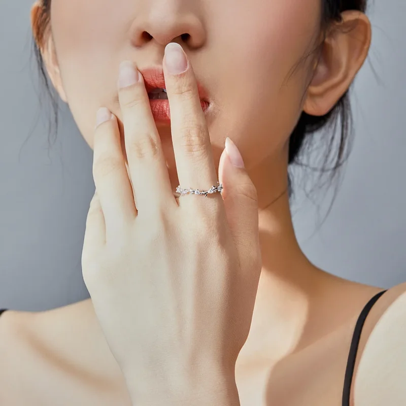 (immagine per) Anello tipo Pandora Corona di fiori - SCR625 - Visualizza 5