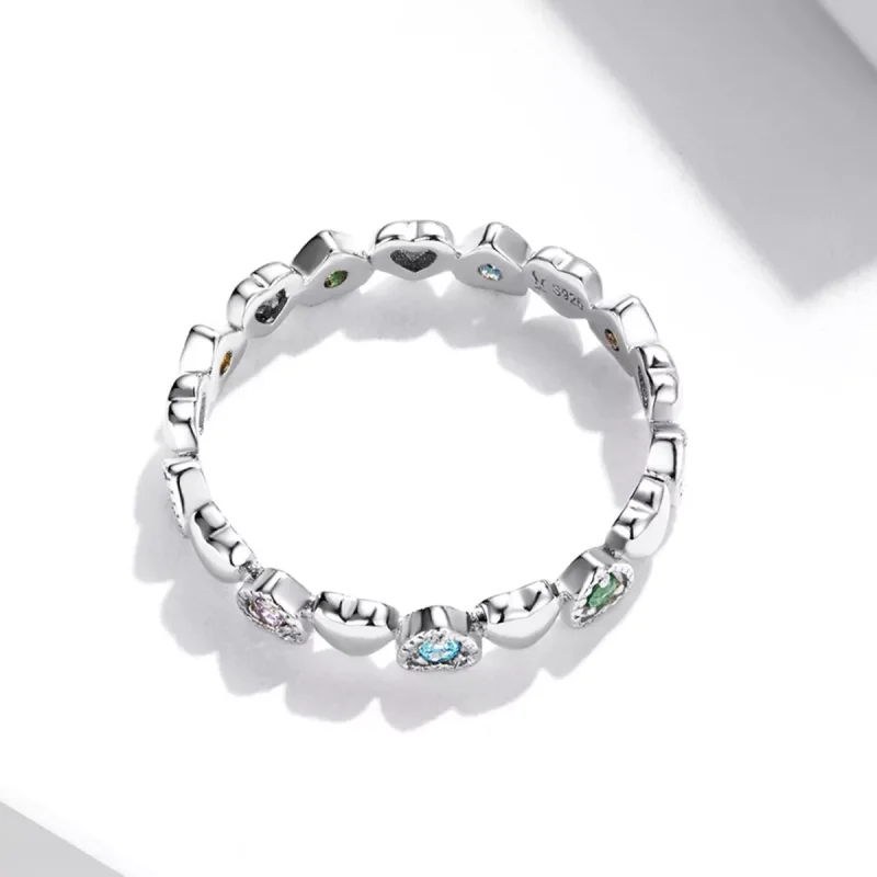 (immagine per) Anello tipo Pandora Cuori incrociati - SCR140 - Visualizza 4