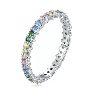 Anello tipo Pandora Motivo Colore Zirconio - BSR277-CF (immagine per) Anello tipo Pandora Motivo Colore Zirconio - BSR277-CF