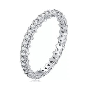 Anello tipo Pandora Motivo Colore Zirconio - BSR277 (immagine per) Anello tipo Pandora Motivo Colore Zirconio - BSR277