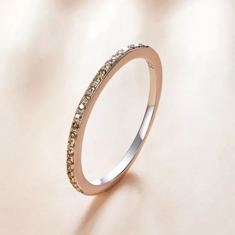 (immagine per) Anello tipo Pandora Onorevole Regina Halo - SCR740-YE - Visualizza 3