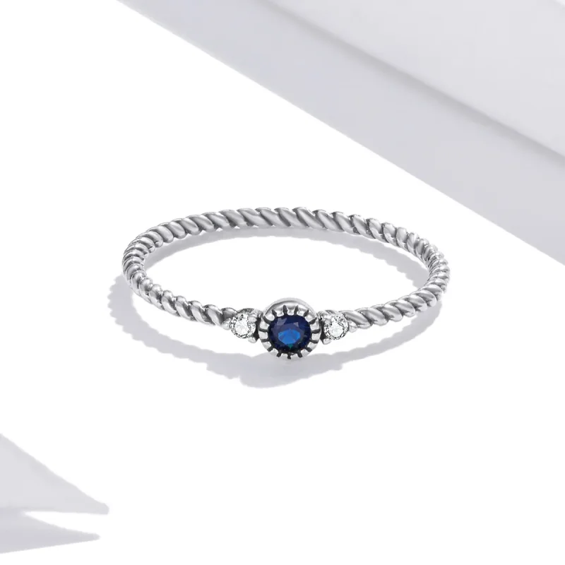 (immagine per) Anello tipo Pandora Pietra blu - SCR693 - Visualizza 3