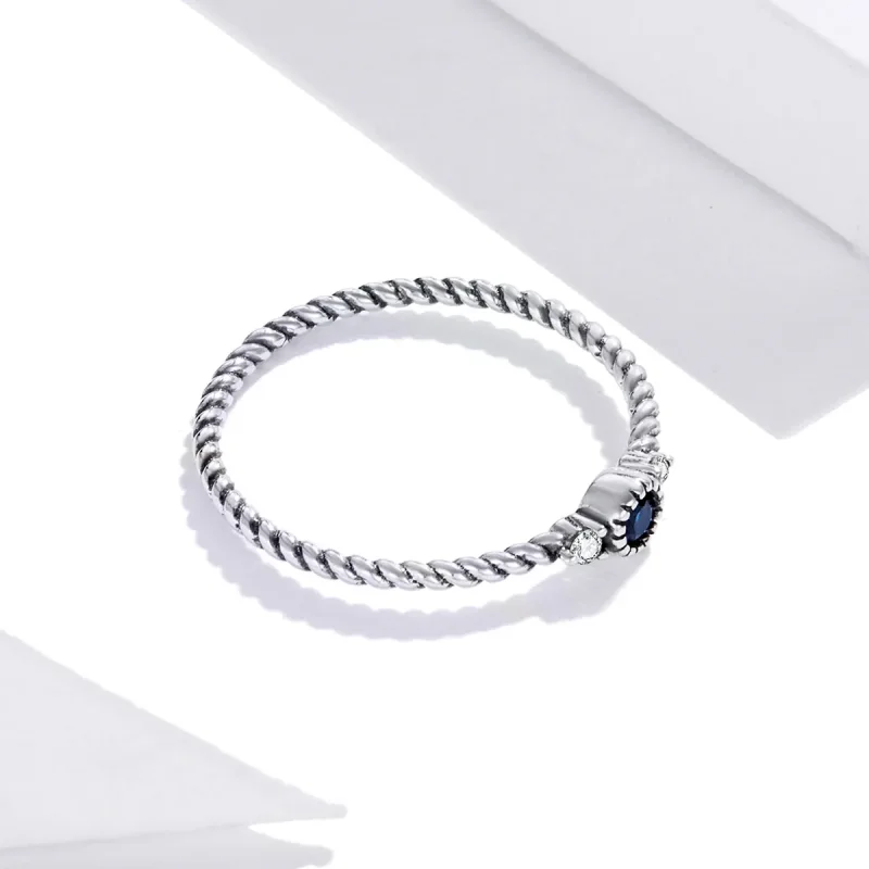 (immagine per) Anello tipo Pandora Pietra blu - SCR693 - Visualizza 4