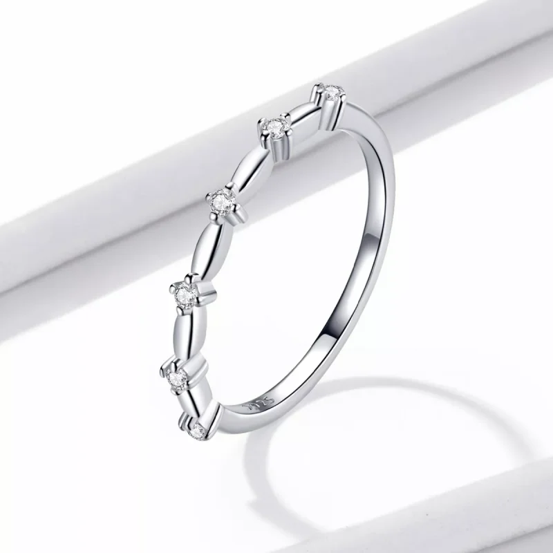(immagine per) Anello tipo Pandora Semplice - Stellato - BSR206-A - Visualizza 2