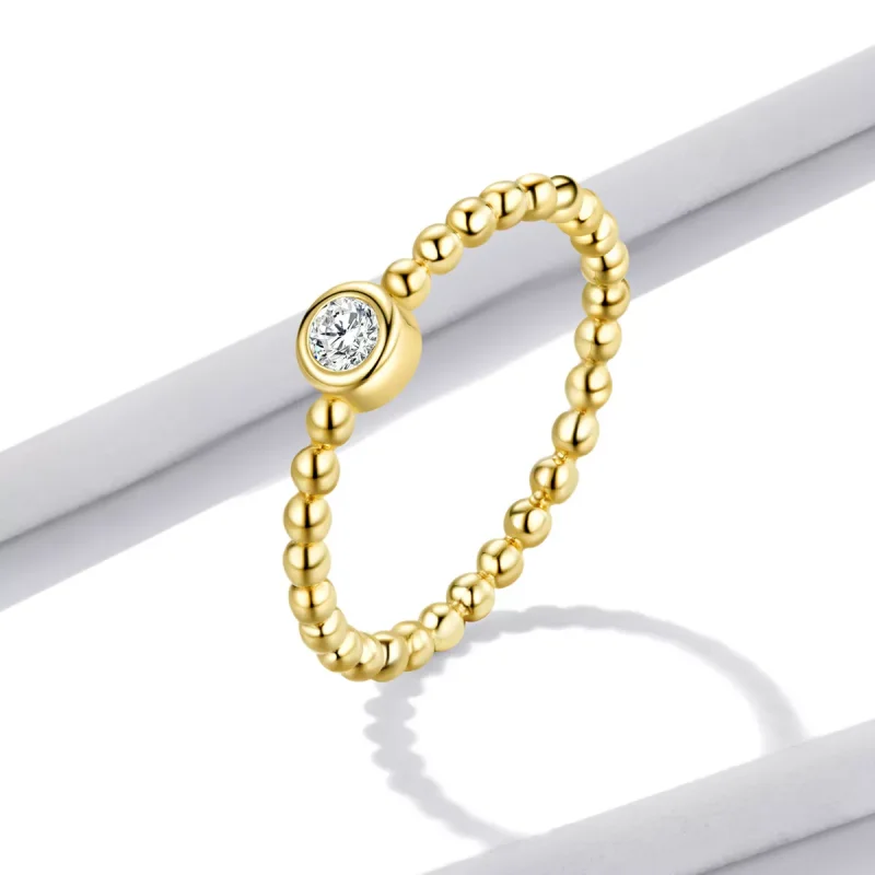 (immagine per) Anello tipo Pandora Semplice - Zirconio rotondo - BSR208 - Visualizza 2