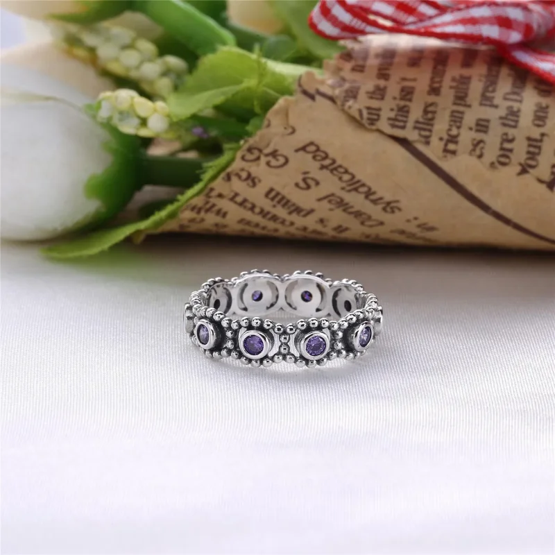 (immagine per) Anello Eternity in argento con motivo a cerchi di zirconia cubica - 190881CZ - A - Visualizza 2