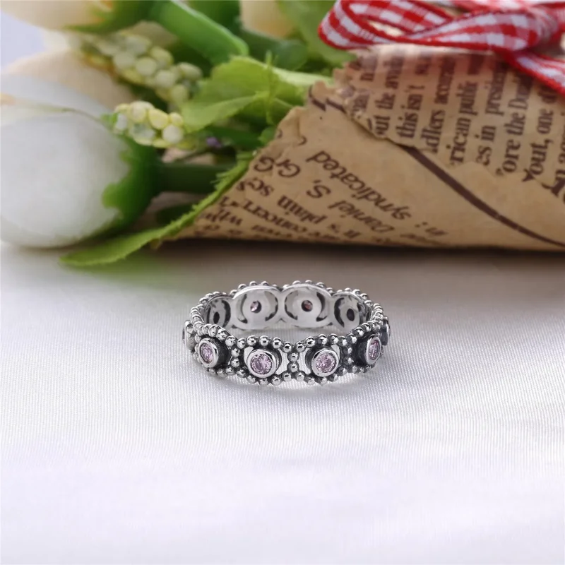 (immagine per) Anello Eternity in argento con motivo a cerchi di zirconia cubica - 190881CZ - A - Visualizza 3
