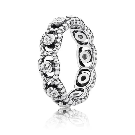 (immagine per) Anello Eternity in argento con motivo a cerchi di zirconia cubica - 190881CZ - Anelli | PANDORA