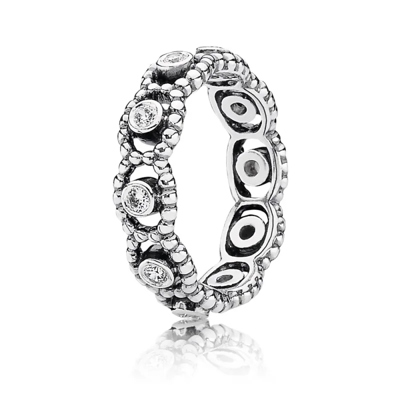 (immagine per) Anello Eternity in argento con motivo a cerchi di zirconia cubica - 190881CZ - Anelli | PANDORA