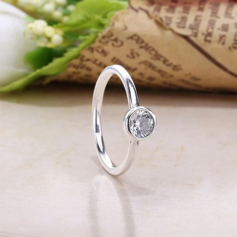 (immagine per) Anello in argento con Eleganza classica | PANDORA - Visualizza 2