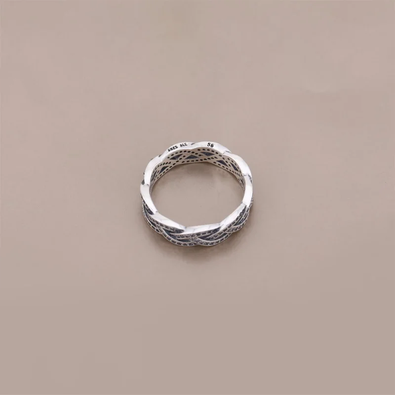 (immagine per) Anello intrecciato in argento con zirconia cubica - 190913CZ - Anelli | PANDORA - Visualizza 3