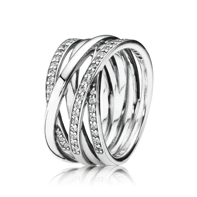 (immagine per) Anello In Argento Con Zirconia Cubica 190919Cz Anelli Pandora