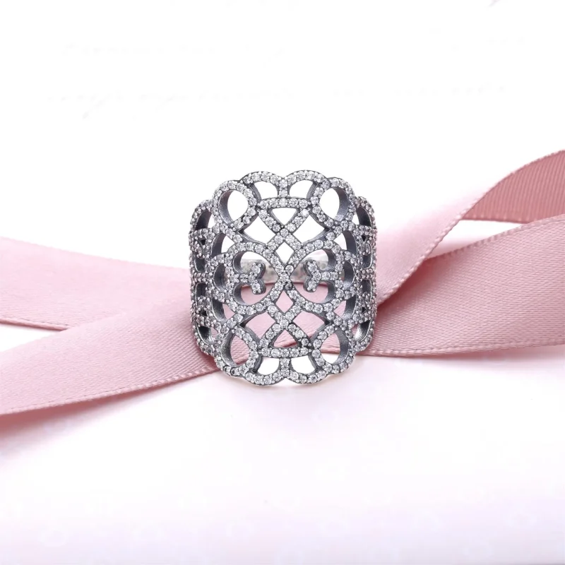 (immagine per) Anello Trama Pizzo Da Ragazza 190907Cz Anelli Pandora - Visualizza 2