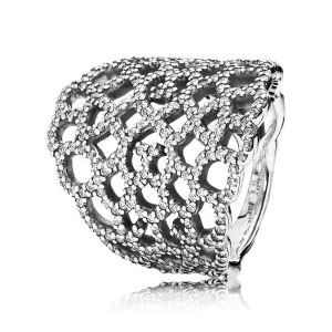 (immagine per) Anello Trama Pizzo Da Ragazza 190907Cz Anelli Pandora