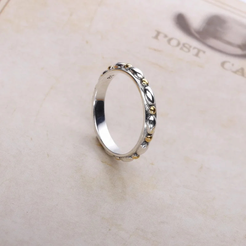 (immagine per) Fedina in argento e oro - 190856 - Anelli | PANDORA - Visualizza 2