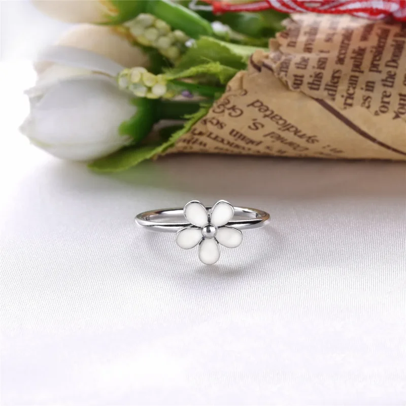 (immagine per) Anello con margherita bianca - 190899EN12 - Anelli | PANDORA - Visualizza 2