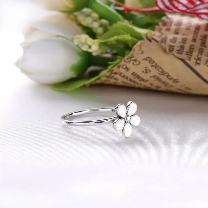 (immagine per) Anello con margherita bianca - 190899EN12 - Anelli | PANDORA - Visualizza 3
