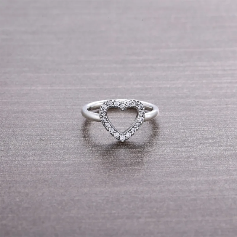 (immagine per) Anello in argento con cuore - 190861CZ - Anelli | PANDORA - Visualizza 2