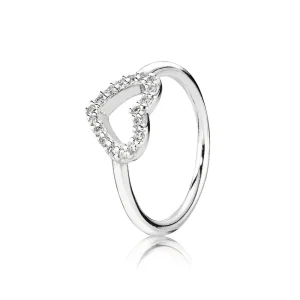 (immagine per) Anello in argento con cuore - 190861CZ - Anelli | PANDORA