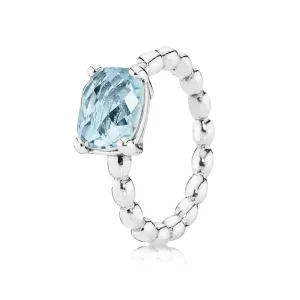 (immagine per) Anello in argento con topazio blu - 190869BTP - Anelli | PANDORA