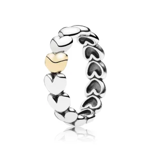 (immagine per) Fedina con cuore in oro - 190898 - Anelli | PANDORA