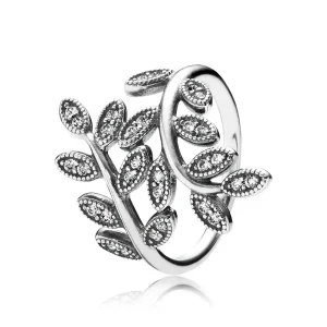 (immagine per) Anello con foglie in argento e zirconi cubica regolabili - 190921CZ - Anelli | PANDORA