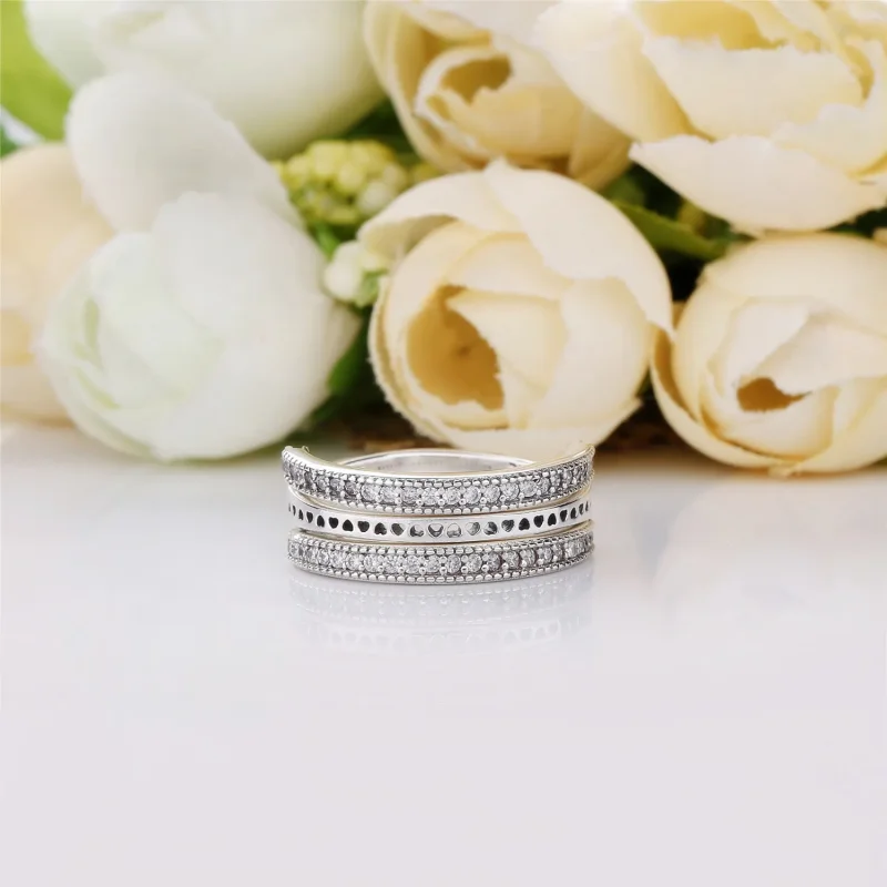 (immagine per) Anello Giravolta Di Cuori Forever Pandora - Visualizza 2