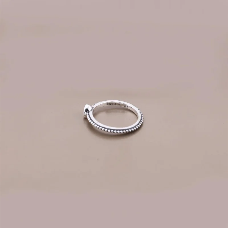 (immagine per) Anello in argento con cuore rosso - 190896SGR - Anelli | PANDORA - Visualizza 3