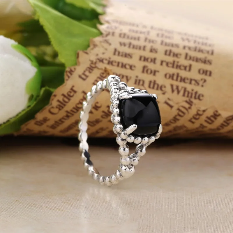 (immagine per) Anello Spirito Vitale Nero | PANDORA - Visualizza 2