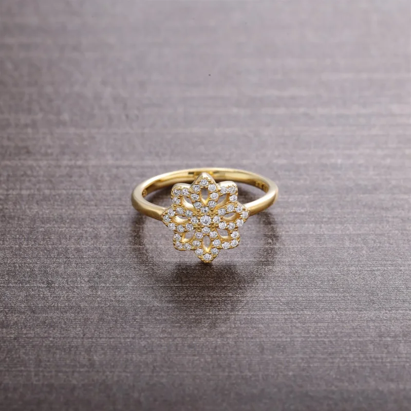 (immagine per) Anello Foglia Dorata - 150182CZ - Anelli | PANDORA - Visualizza 2
