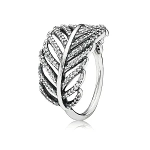 (immagine per) Anello in argento con piuma - 190886CZ - Anelli | PANDORA