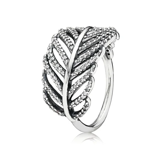 (immagine per) Anello in argento con piuma - 190886CZ - Anelli | PANDORA