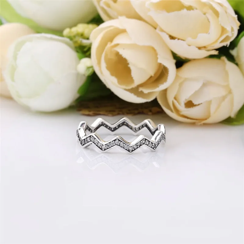 (immagine per) Anello PANDORA Zigzag Scintillante - Visualizza 3
