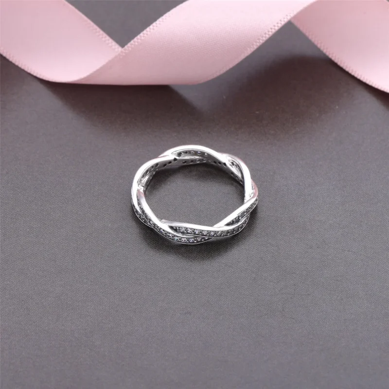(immagine per) Anello Eternity In Argento Intrecciato 190892Cz Anelli Pandora - Visualizza 2