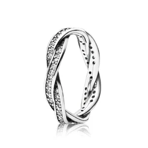 (immagine per) Anello Eternity In Argento Intrecciato 190892Cz Anelli Pandora