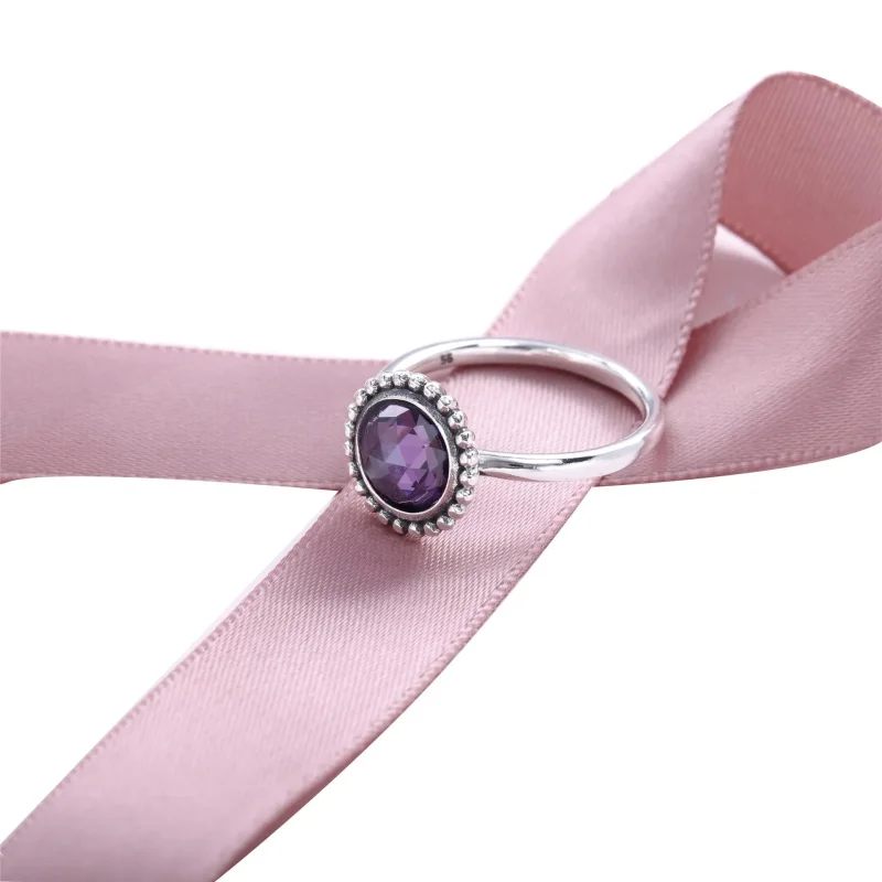 (immagine per) Anello cocktail in argento con zirconia cubica viola - 190904ACZ - Anelli | PAND - Visualizza 2