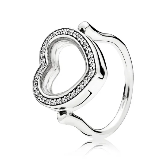 (immagine per) Anello Componibile Scintillante Pandora A Cuore