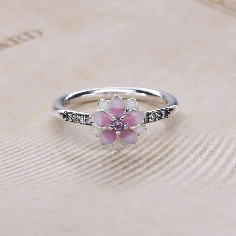(immagine per) Anello Fiore di Magnolia - 191026PCZ - Anelli | PANDORA - Visualizza 2