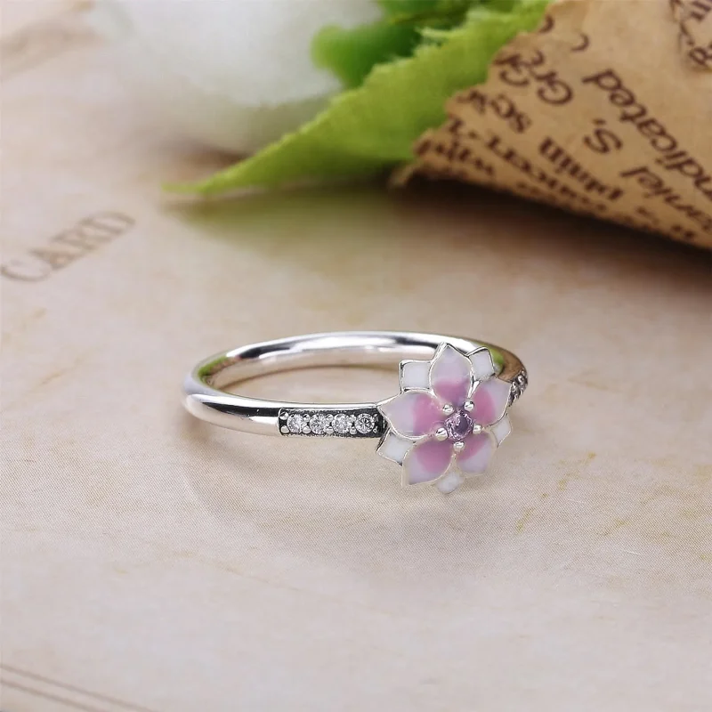 (immagine per) Anello Fiore di Magnolia - 191026PCZ - Anelli | PANDORA - Visualizza 3