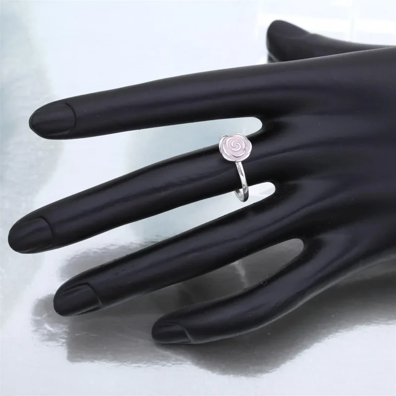 (immagine per) Anello con rosa - 190905EN40 - Anelli | PANDORA - Visualizza 4