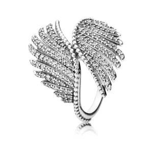 (immagine per) Anello Piume Reali - 190960CZ - Anelli | PANDORA