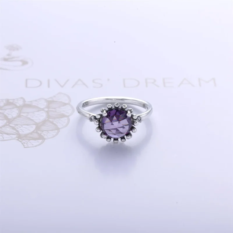 (immagine per) Anello in argento con cristallo blu - 190910NBC - Anelli | PANDORA - Visualizza 2