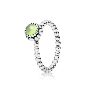 (immagine per) Anello con pietra natale Agosto - 190854PE - Anelli | PANDORA