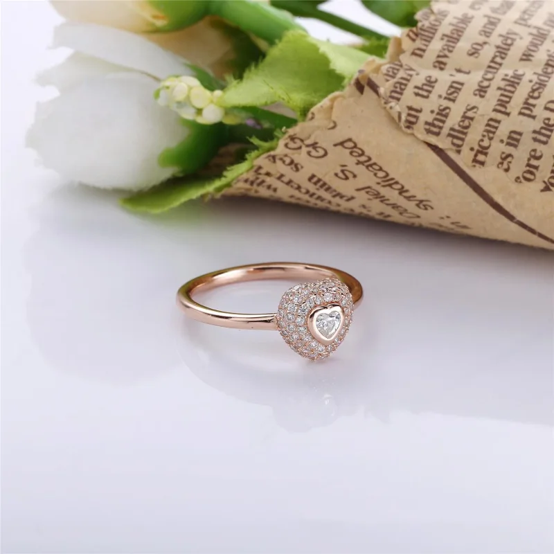 (immagine per) Anello In Argento Con Cuore Fidanzamento Pandora - Visualizza 3