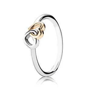 (immagine per) Anello Cuore nel Cuore Bicolore - 190927 - Anelli | PANDORA